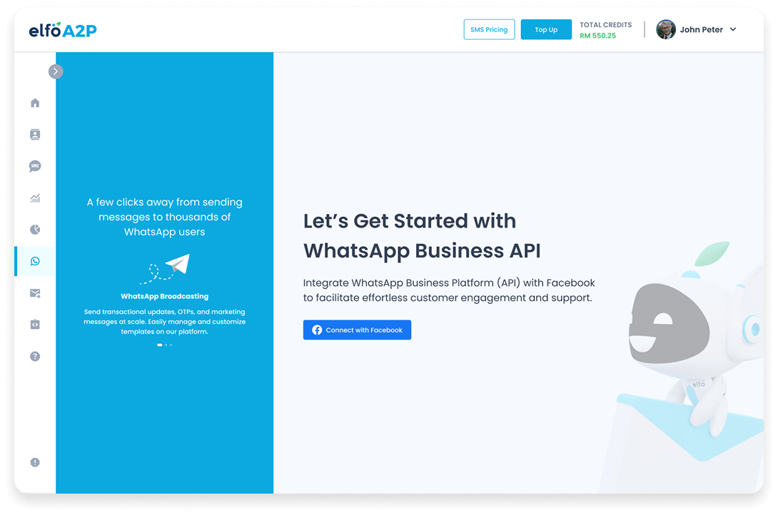 Built-in WhatsApp Messaging